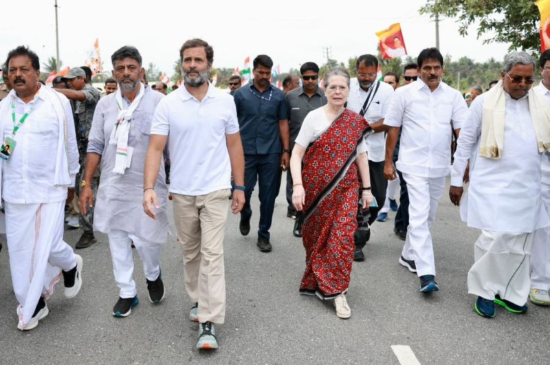 Sonia Gandhi in Bharat Jodo Yatra