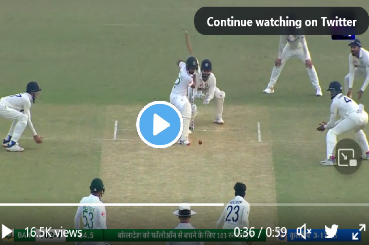 IND vs BAN Taijul Islam clean bowled Kuldeep Yadav