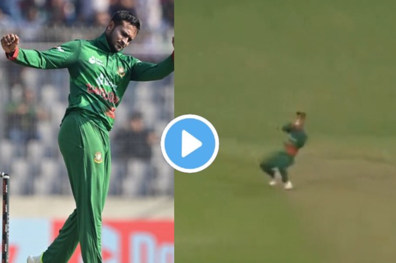 IND vs BAN Washington Sundar catch Liton Das bowled Shakib Al Hasan