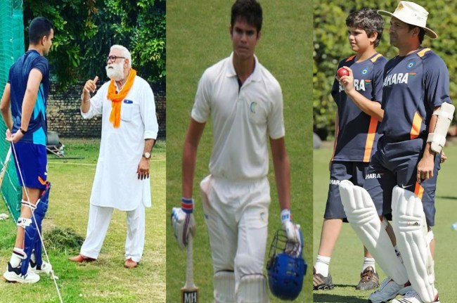 Arjun Tendulkar made debut century in Ranji trophy