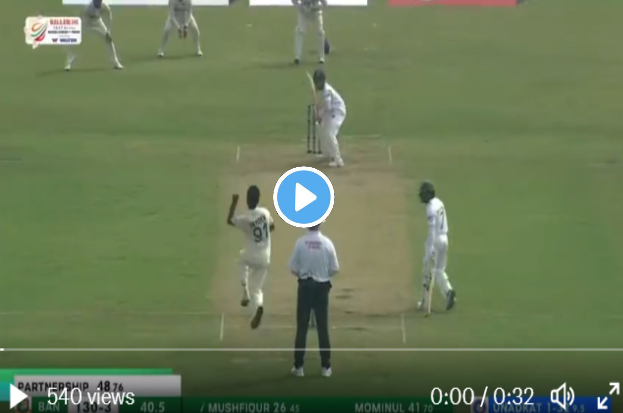 IND vs BAN live score Mushfiqur Rahim catch Rishabh Pant bowled Jaidev Unadkat