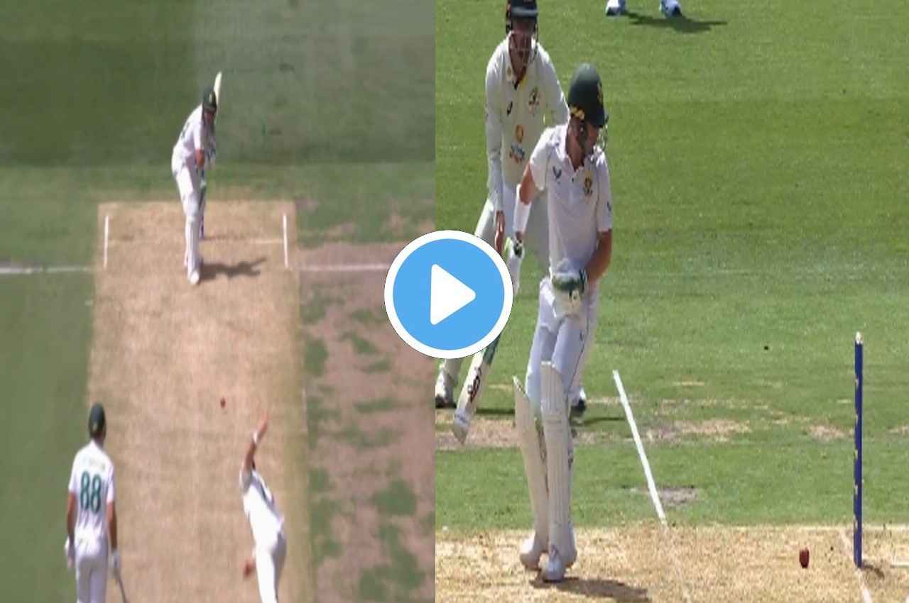 AUS vs SA: किस्मत हो तो Elgar जैसी, सीधे स्टंप में टकरा रही थी गेंद, फिर भी नहीं गिरा विकेट, देखें