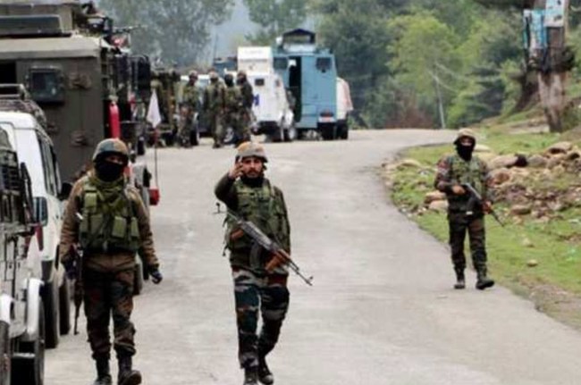 firing by terrorists