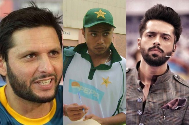 shahid afridi danish kaneria fahad mustafa