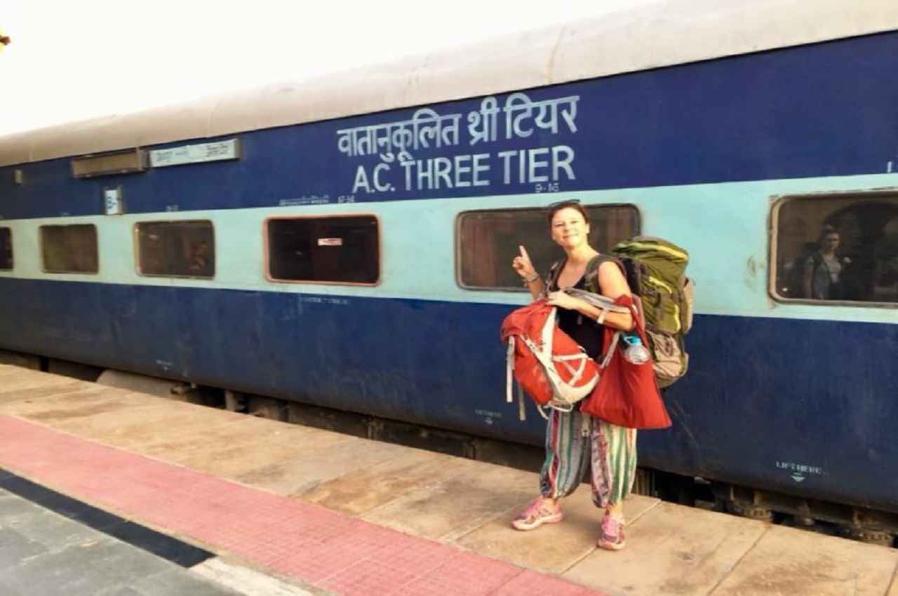 train woman