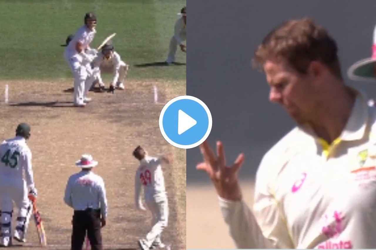 AUS vs SA: टप्पा पड़ते ही 90 डिग्री घूम गई बॉल, गेंदबाज Steve Smith को अपने हाथों पर नहीं हुआ विश्वास, देखें वीडियो