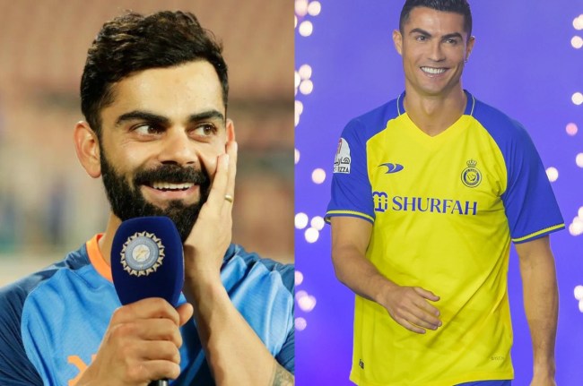 Al-Nassr vs PSG Virat Kohli Cristiano Ronaldo