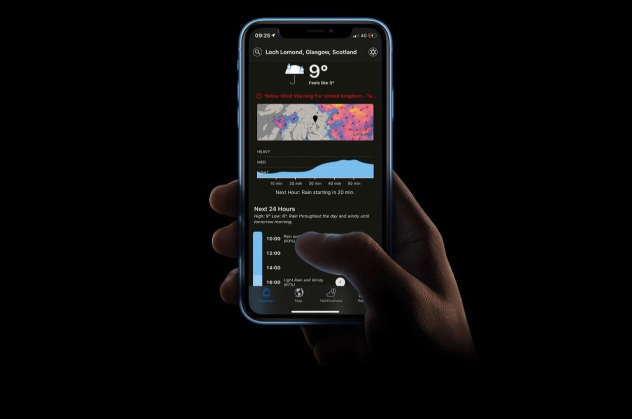 Apple Dark Sky Weather App, Apple Weather App