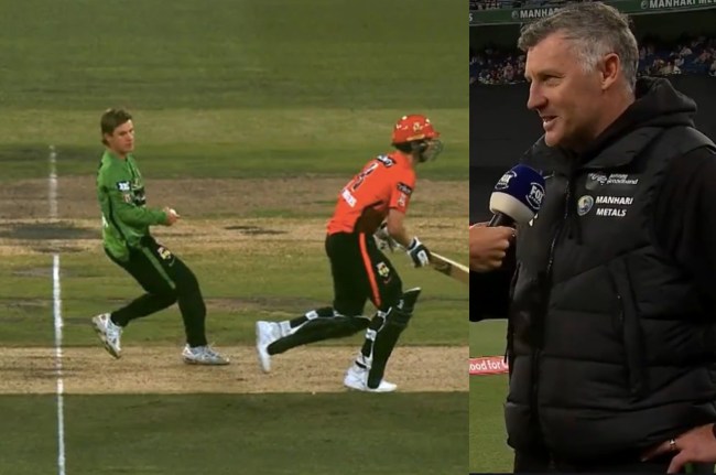 BBL 2022 Adam Zampa run out David Hussey