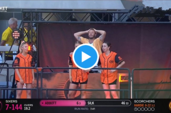 BBL 2023 sixers vs scorchers Aaron Hardie