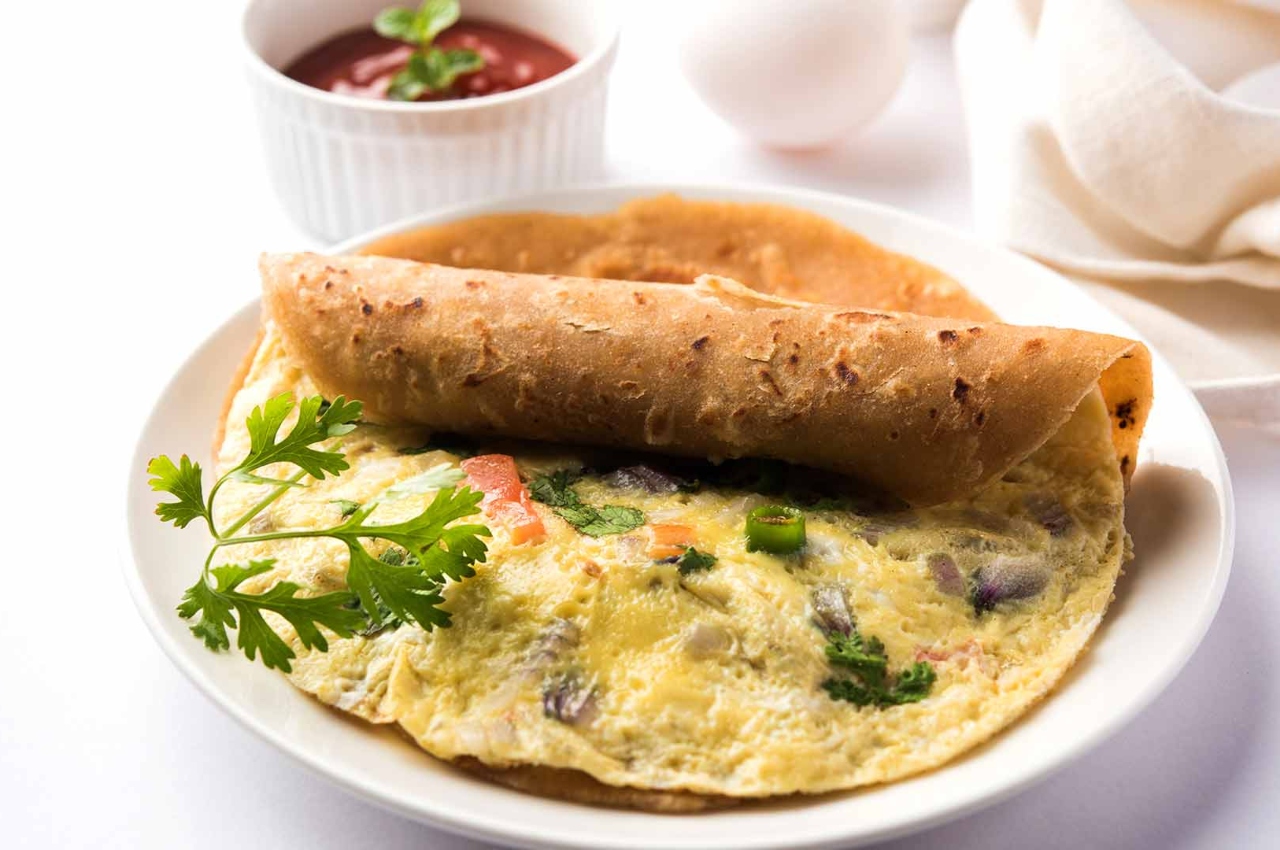Egg Chapati, Tasty Breakfast Recipe