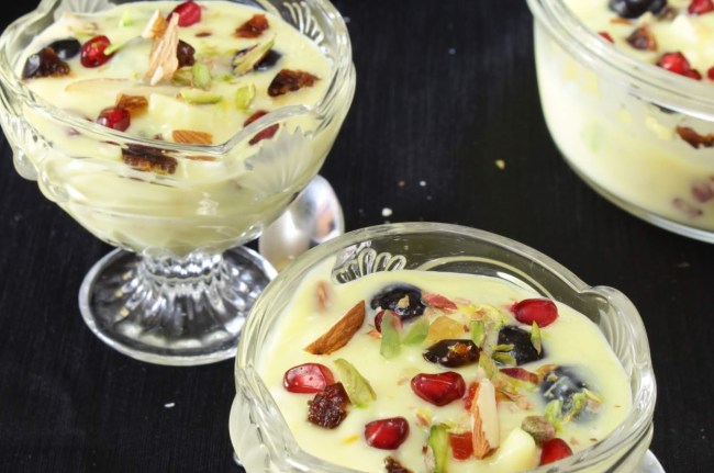 Fruit Custard, Healthy Breakfast Recipe