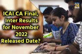 ICAI CA Final, Inter results for November 2022 Released Date_