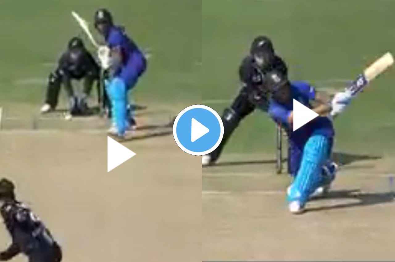 IND vs NZ: Shubman Gill ने घुटना टेककर जड़ दिया गगनचुंबी छक्का, बल्ले से आई मीठी सी आवाज, देखें वीडियो