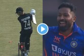 IND vs NZ Hardik Pandya Mitchell Santner