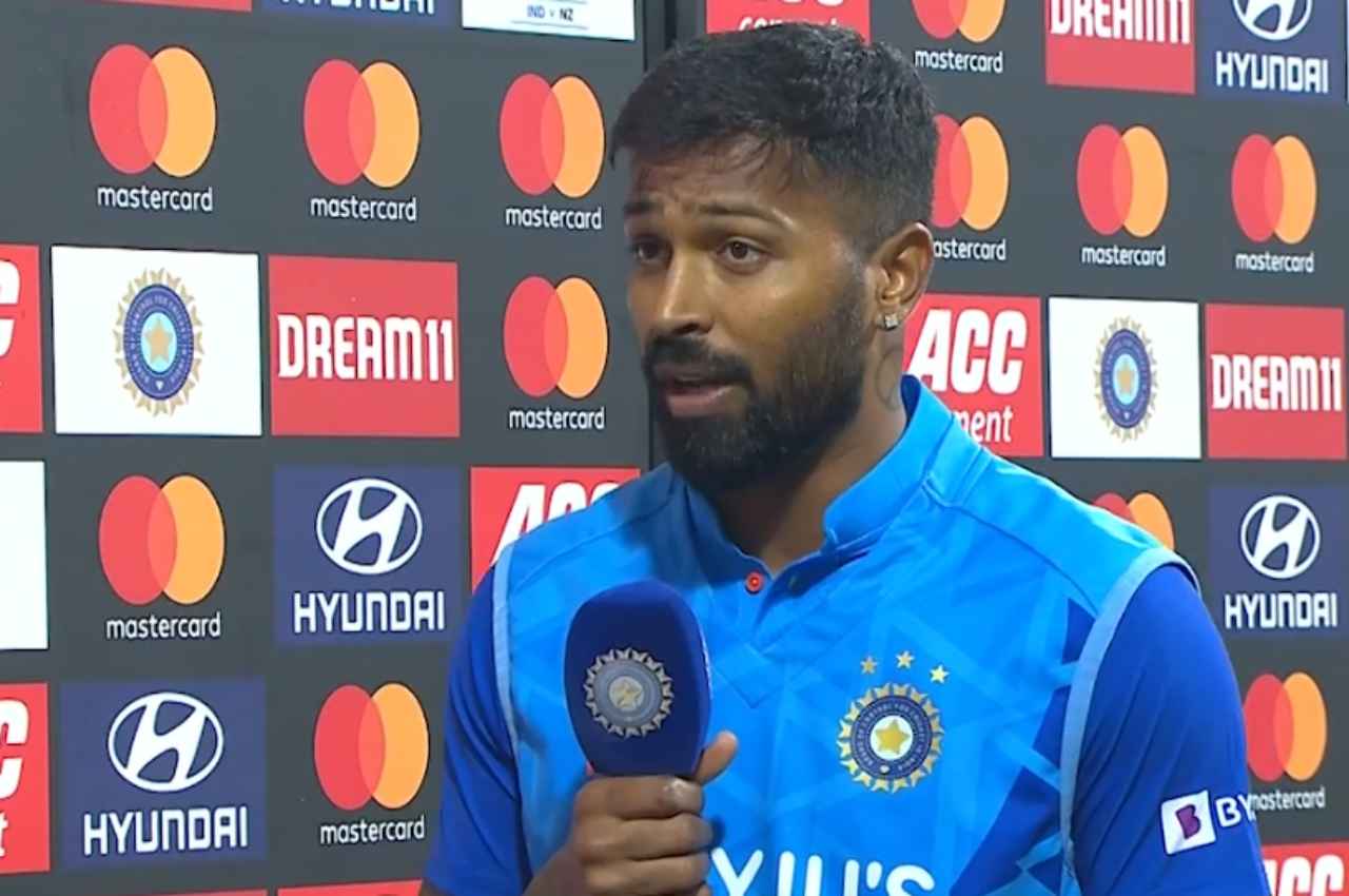 IND vs NZ Hardik Pandya on pitch IND vs NZ Hardik Pandya on pitch