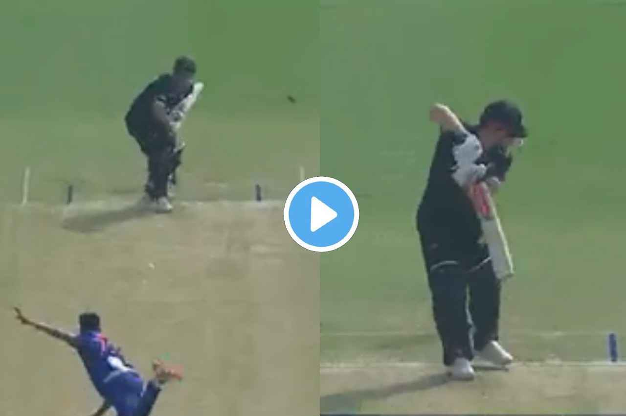 IND vs NZ Mohammad Siraj Henry Nicholas wicket