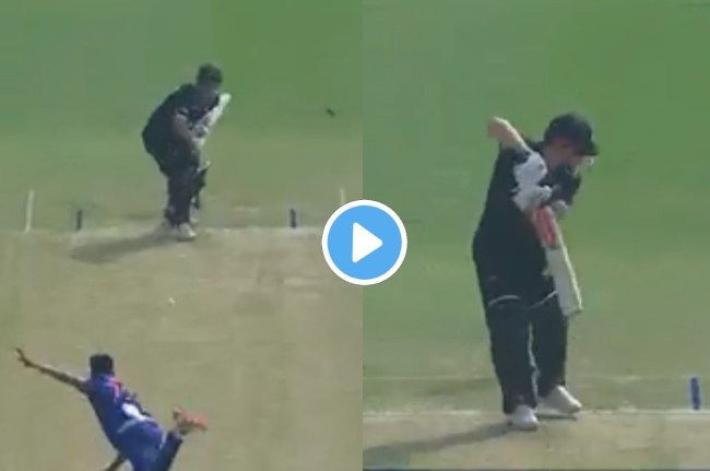 IND vs NZ Mohammad Siraj Henry Nicholas wicket
