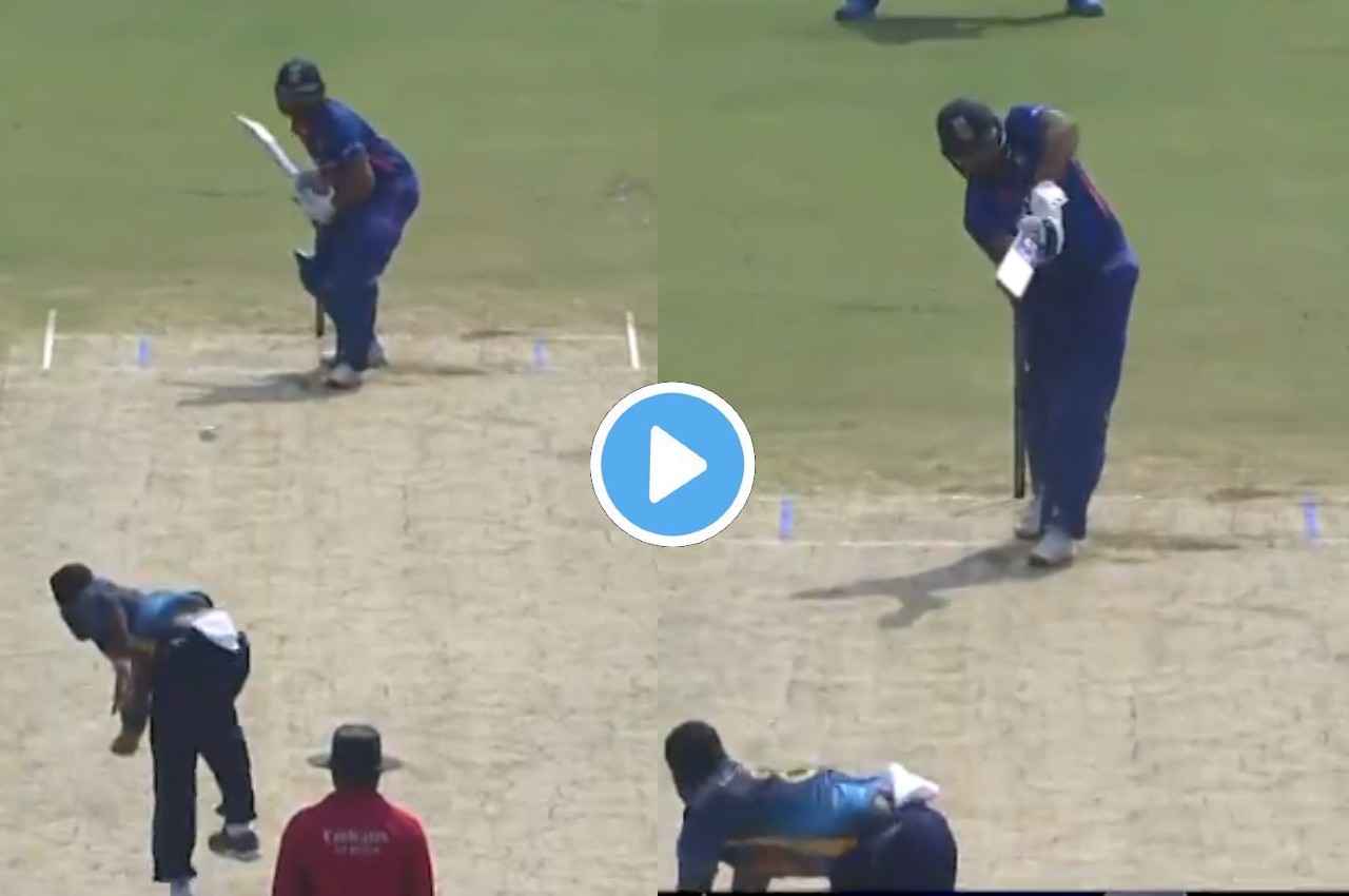 IND vs SL: Rohit Sharma ने गेंद को जड़ से उखाड़ा और खड़े-खड़े आसमान की कराई सैर, देखें वीडियो