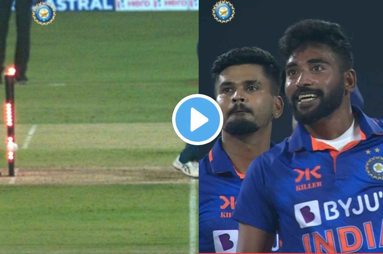 IND vs SL Mohammed siraj Chamika Karunaratne Run out