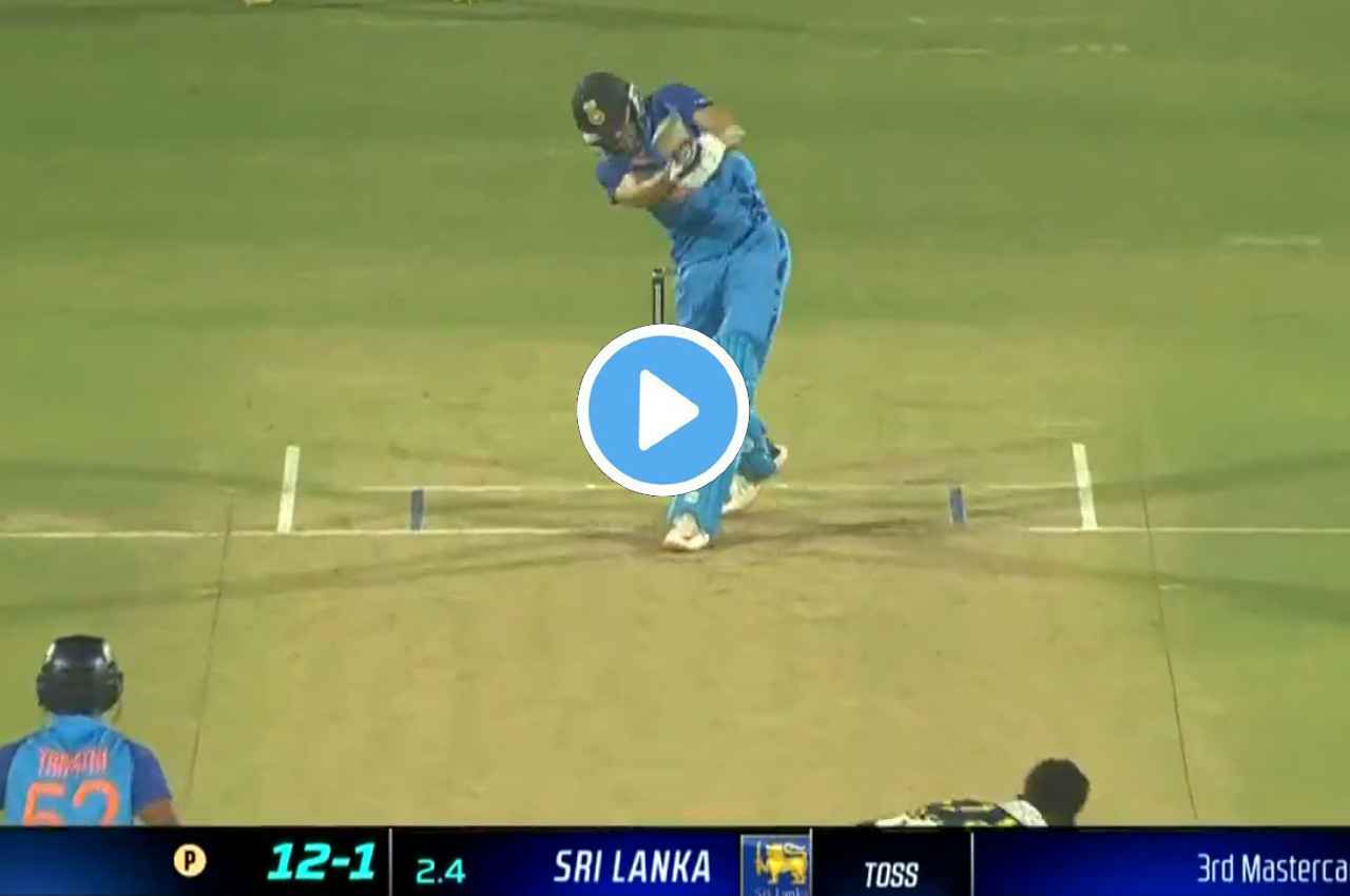 IND vs SL Shubman Gill Six