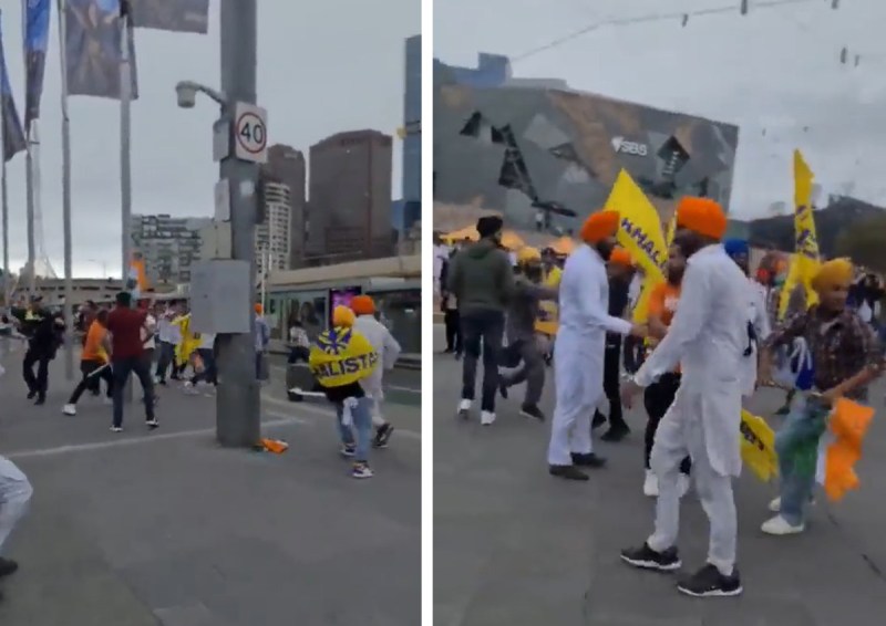 Khalistan supporters attack