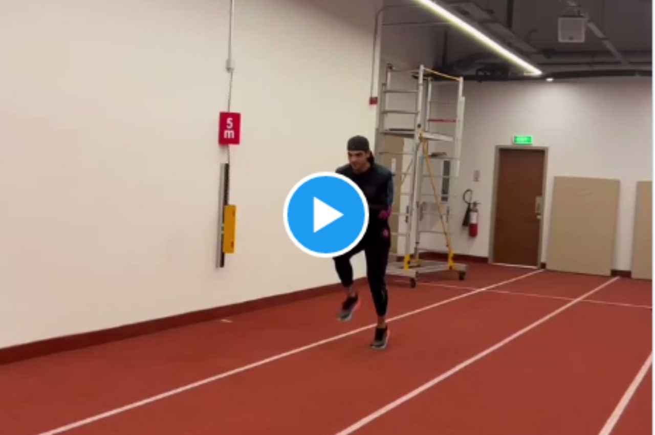 Neeraj Chopra के स्प्रिंट को देखकर कायल हुए महान धावक, देखें Video