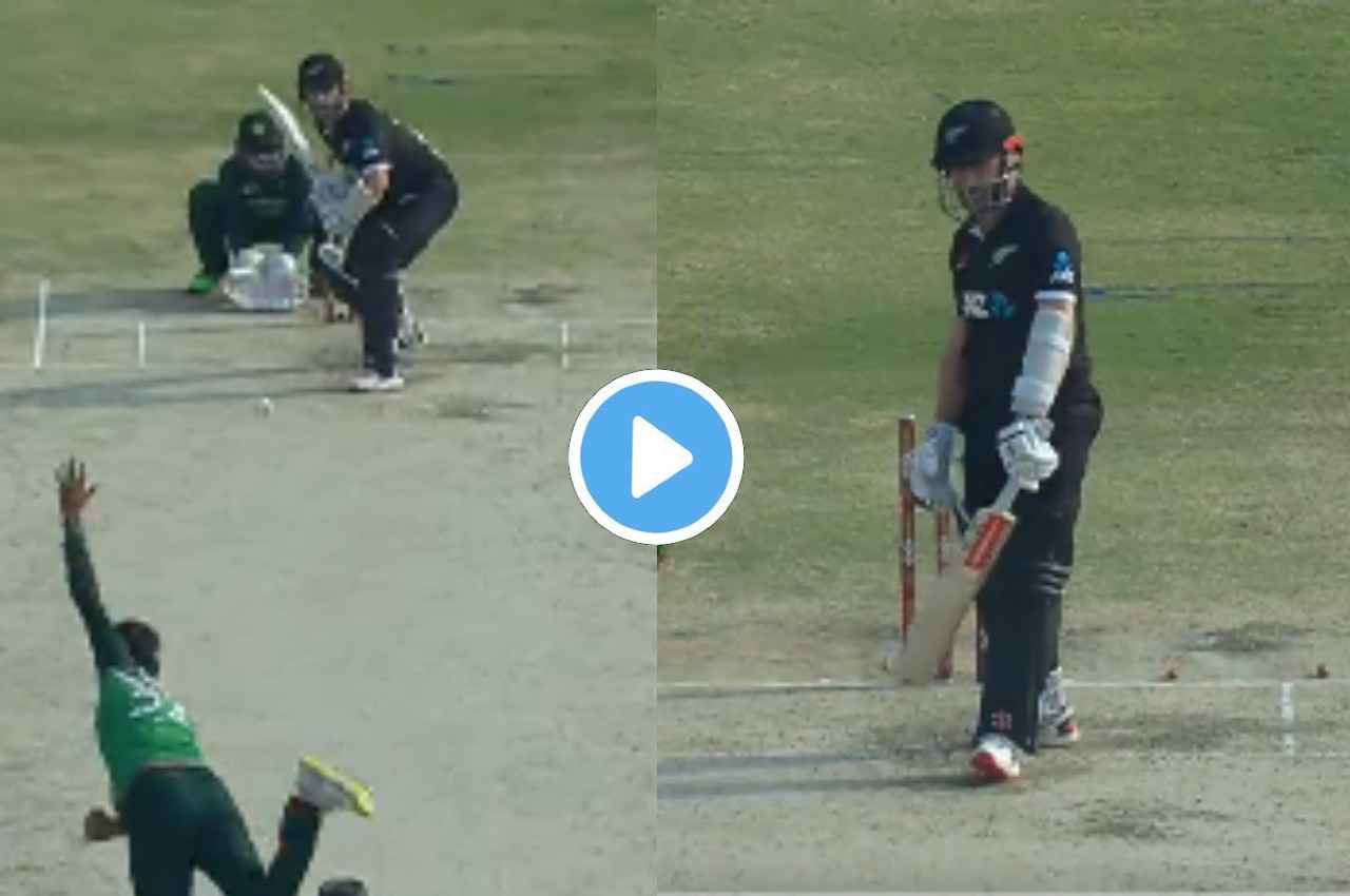 PAK vs NZ: टप्पा पड़ते ही अचानक हवा में घूम गई चमत्कारी बॉल, हैरान रह गए Kane Williamson, देखें वीडियो