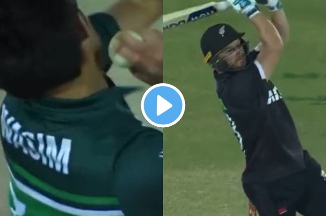 PAK vs NZ Glenn Phillips Mohammad Wasim