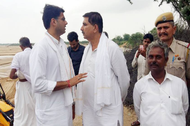 Sachin Pilot, Harish Choudhary