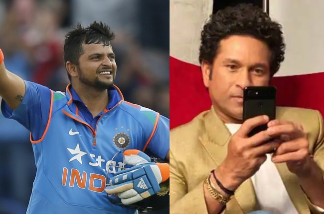 Suresh Raina Sachin Tendulkar