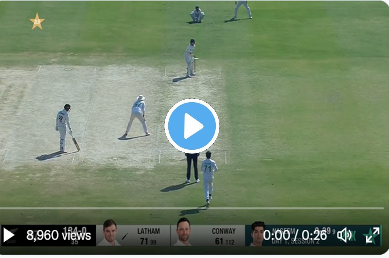 PAK vs NZ live score Tom Latham lbw bowled Naseem Shah