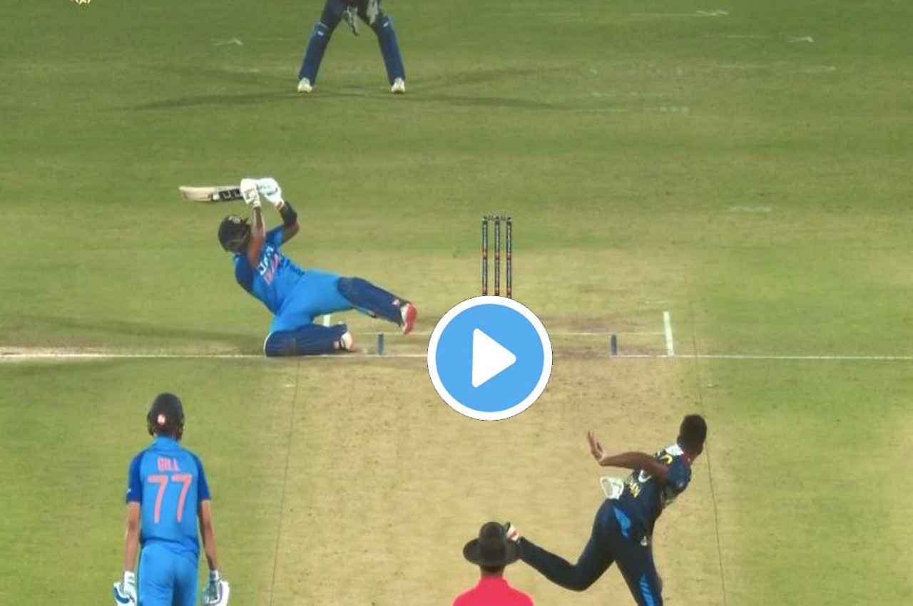 IND vs SL: सूर्या ने ठोका तूफानी छक्का...फिर मैदान पर मारी गुलाटी, देखें VIDEO