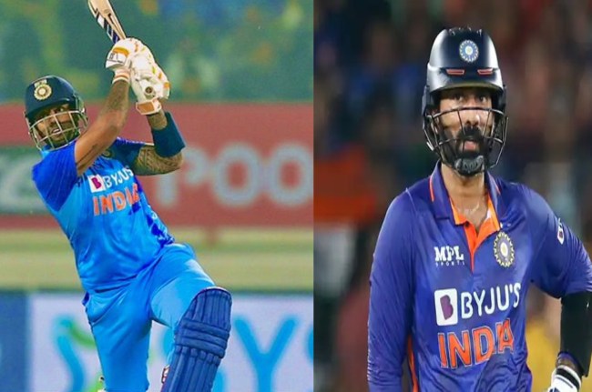 Dinesh Karthik React Suryakumar Yadav century