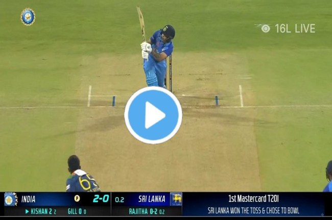 IND vs SL 1st T20 Ishan Kishan Amazing six
