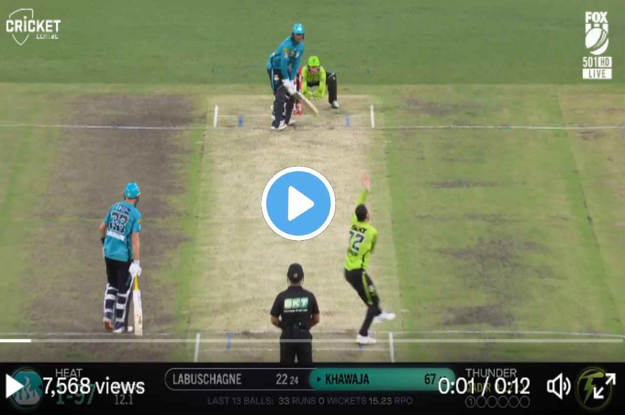 BBL 2023 Usman Khawaja hit a beautiful six against Usman Qadir