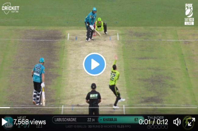 BBL 2023 Usman Khawaja hit a beautiful six against Usman Qadir