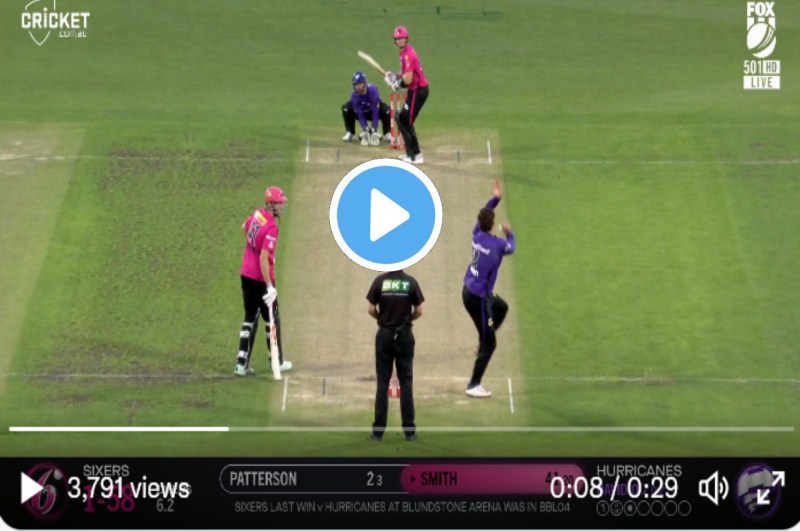 BBL 2023 Steve Smith hit a dangerous six against Tim David