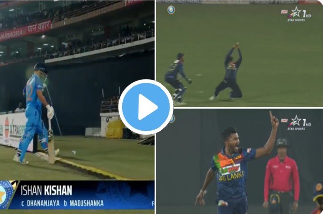IND vs SL live Ishan Kishan out by Dilshan Madushanka
