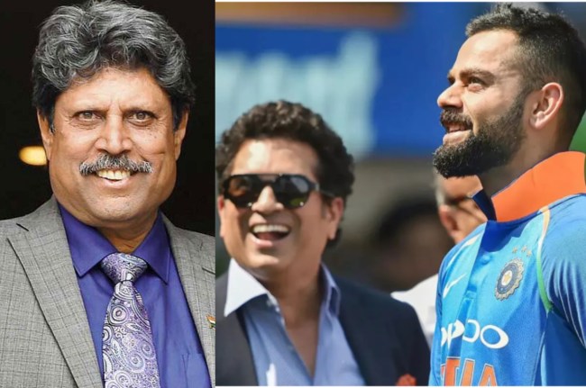 Virat Kohli Sachin Tendulkar Kapil Dev
