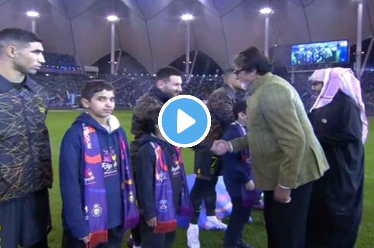 BIG B की फुटबॉल दीवानगी, अमिताभ बच्चन ने रोनाल्डो और मेसी से की मुलाकात, देखें video