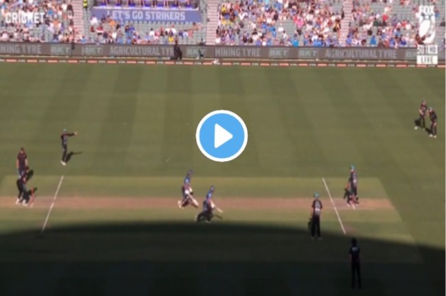 big bash league colin de grandhomme run out in a unique way