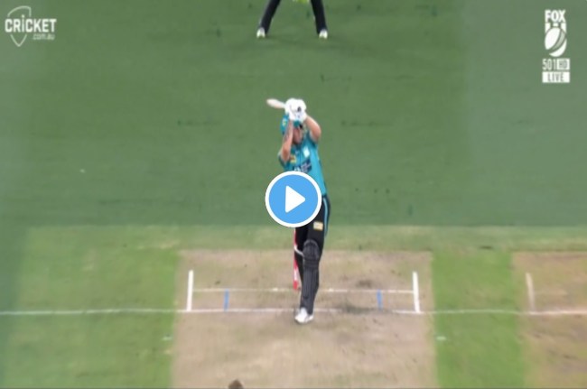 big bash league josh brown did a beautiful six standing up