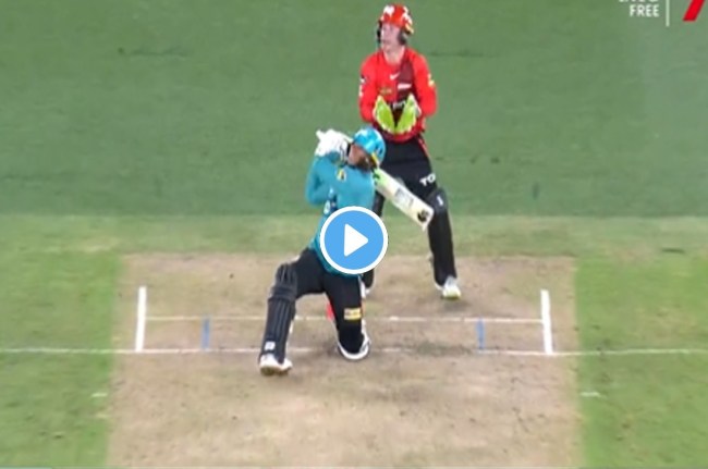 big bash league usman khawaja hit a stormy six