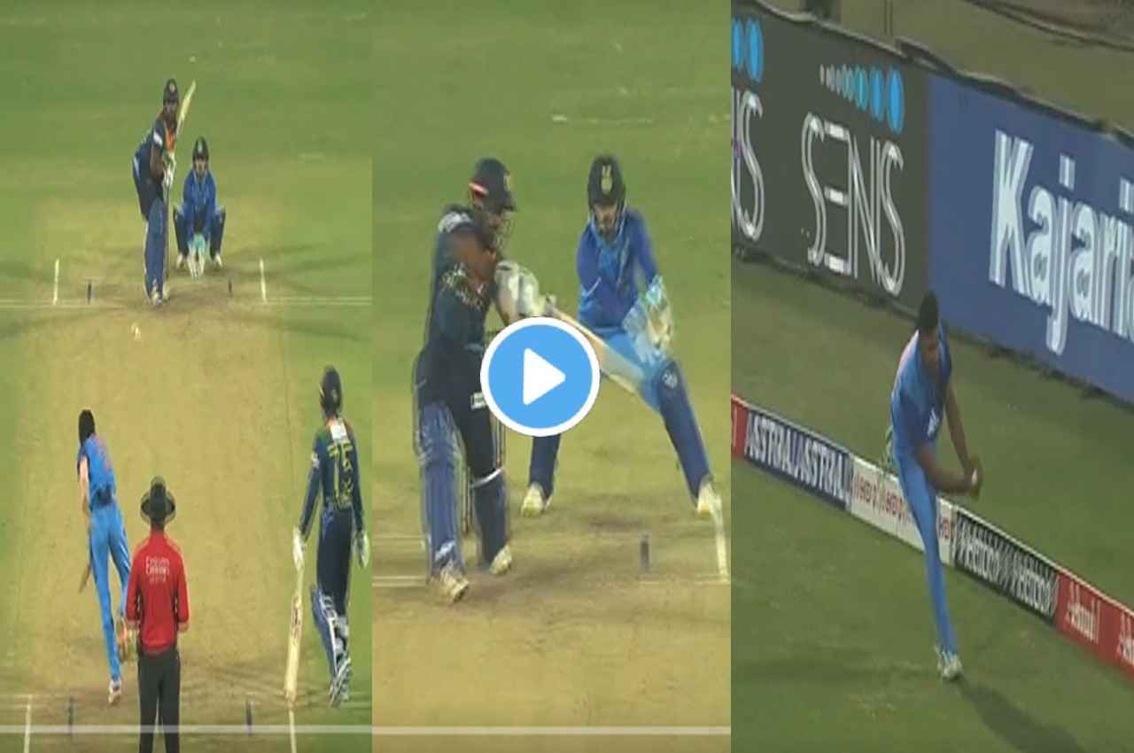 charith asalanka out spin of yuzvendra chahal shivam mavi