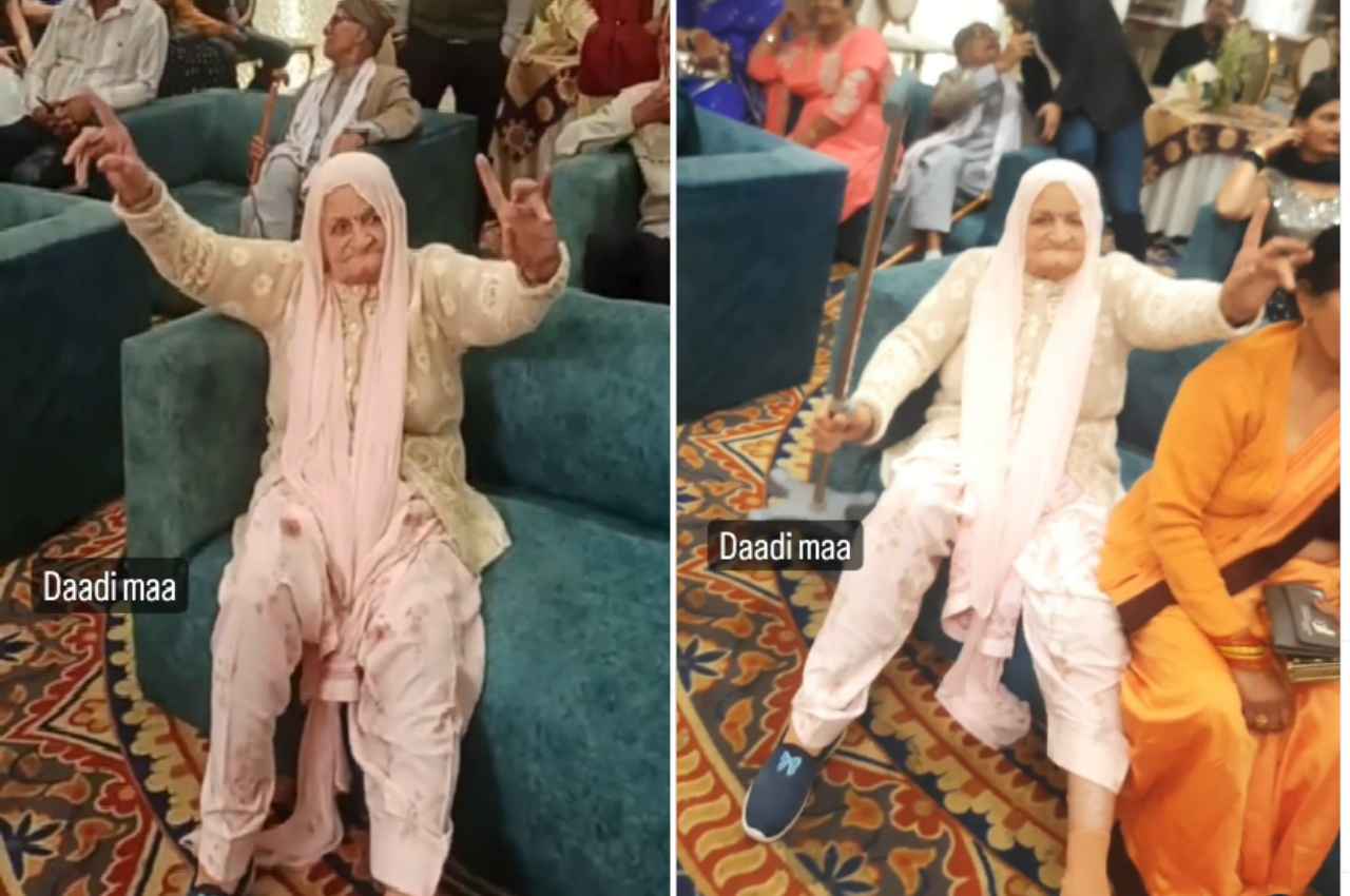 रिंग सेरेमनी में दादी ने किया कुछ ऐसा, लड़कियां भी गई शरमा, देखें वीडियो