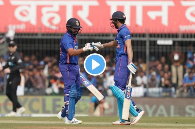 ind vs nz live shubman gill scored 22 runs in one over