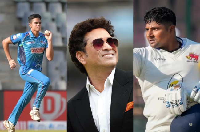sarfaraz khan Arjun Tendulkar Sachin Tendulkar