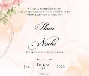 shan masood wedding