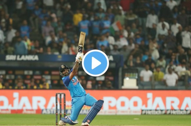 suryakumar yadav hit a fiery six